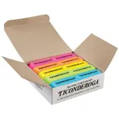 Ticonderoga Neon Erasers Set of 30 by Dixon