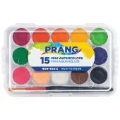 Mini Watercolors 15 Colors w brush by Prang
