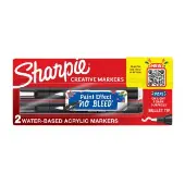 Creative Markers Water Based Acrylic Markers Bullet Tip Assorted Colors 2 Count by Sharpie