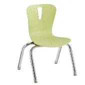Berries Flow Chair with Chrome Plated Legs 12 Height Color Lime Green by Jonti Craft