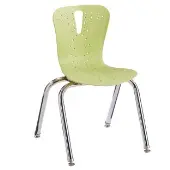 Berries 14 Flow Chair with Chrome Legs Color Lime Green by Jonti Craft