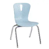 Berries Flow Chair with Chrome Plated Legs 16 Seat Color Light Blue by Jonti Craft