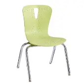 Berries Flow Chair with Chrome Plated Legs 16 Seat Color Lime Green by Jonti Craft