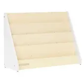 4 Shelf Book Display White by Environments