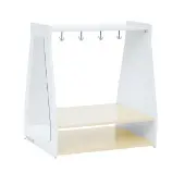 Toddler Dress Up Storage with Mirror White by Environments