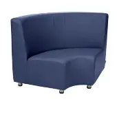 Curved Back Sofa Color Navy by Environments