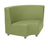 Curved Back Sofa Color Sage by Environments