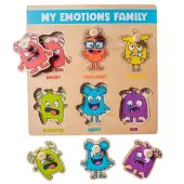 My Emotions Family Peg Puzzle by Open The Joy