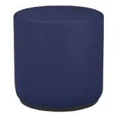 Pro Series Upholstered 18 Round Ottoman Rocker 18 Height Color Navy by Factory Direct Partners