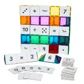 Magnetic Tile Toppers Numbers Pack 40pcs by Learn and Grow Toys