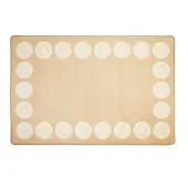 Mandala Sit Spot 6 x 9 Border Pixel Perfect Carpet by Environments