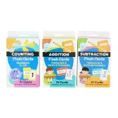 Math Flash Cards Counting 0 20 Addition and Subtraction 3 deck set by Teacher Created Resources