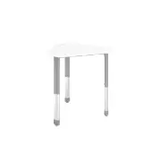 Interchange Diamond Adjustable Desk Color White by Really Good Stuff LLC