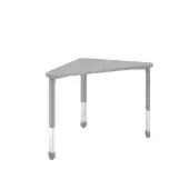 Interchange Wing Desk Adjustable Height Collaborative Student Desk Color Gray by Really Good Stuff LLC