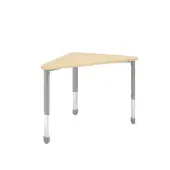 Interchange Wing Desk Adjustable Height Collaborative Student Desk Color Maple by Really Good Stuff LLC