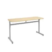 Silhouette Two Student Desk Color Maple by Really Good Stuff LLC