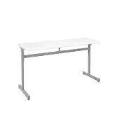 Silhouette Two Student Desk Color White by Really Good Stuff LLC