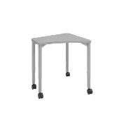 Elemental Petal Adjustable Mobile Student Desk Color Gray by Really Good Stuff LLC