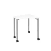 Elemental Petal Adjustable Mobile Student Desk Color White by Really Good Stuff LLC