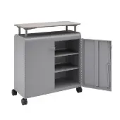 Cascade Mega Cabinet with Doors Mobile Metal Storage by Really Good Stuff LLC