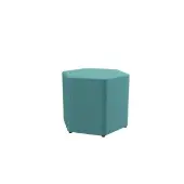 Flowform Hexagon Ottoman Color Gray by Really Good Stuff LLC