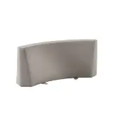 Flowform Curved Bench Divider Color Gray by Really Good Stuff LLC