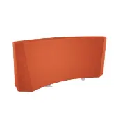 Flowform Curved Bench Divider Color Orange by Really Good Stuff LLC