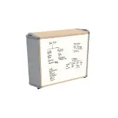 Flowform Straight Storage with Whiteboard Back Panel by Really Good Stuff LLC