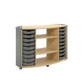 Flowform Curved Storage by Really Good Stuff LLC