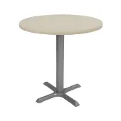 30 Round Cafe Bistro Table Sand Drift Silver by Factory Direct Partners