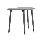 Adapte 24 x 36 Petal Thermofused Activity Table with Adjustable Tapered Legs Color Gray by Factory Direct Partners