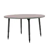 Adapte 48 Round Thermofused Activity Table with Adjustable Tapered Legs Color Gray by Factory Direct Partners