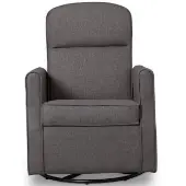 Blair Slim Nursery Glider Swivel Rocker Chair Color Gray by Really Good Stuff LLC