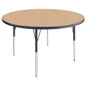 48 Round La Madera Activity Table with Standard Legs Color Navy by Factory Direct Partners