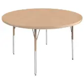 48 Round La Madera Activity Table with Standard Legs Color Sand by Factory Direct Partners