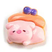 Pig Theme Opaque Resin Decoden Cabochons