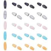 PandaHall Elite 60 Sets 5 Color Plastic Breakaway Clasps Safety Clasp for Rubber Silicone Teething Necklaces for Jewelry Making Accessories...