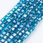 Electroplate Glass Beads Strands