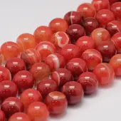 Natural Striped Agate/Banded Agate Bead Strands