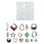 DIY Geometrical Shape Pendant Silicone Molds