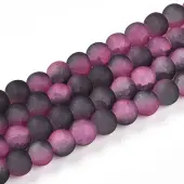 Crackle Glass Beads Strands