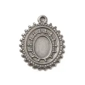 304 Stainless Steel Pendant Cabochon Settings