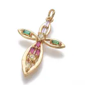 Brass Cubic Zirconia Pendants