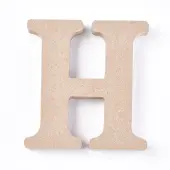 Letter Unfinished Wood Slices