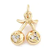 Rack Plating Brass Micro Pave Cubic Zirconia Pendants