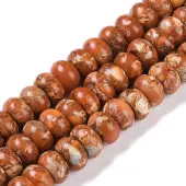 Dyed Synthetic Imperial Jasper Beads Strands