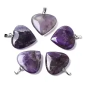 Natural Amethyst Pendants