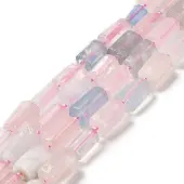 Natural Rose Quartz & Aquamarine Beads Strands