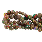 3 Strands 3 Style Synthetic Malachite Beads Strands