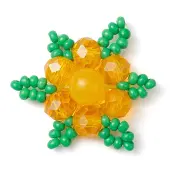 Woven Natural Dyed Malaysia Jade & Glass Seed Beads Snowflake Multi-Strand Links